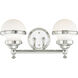 Oldwick 2 Light 15 inch Polished Chrome Bath Vanity Wall Light