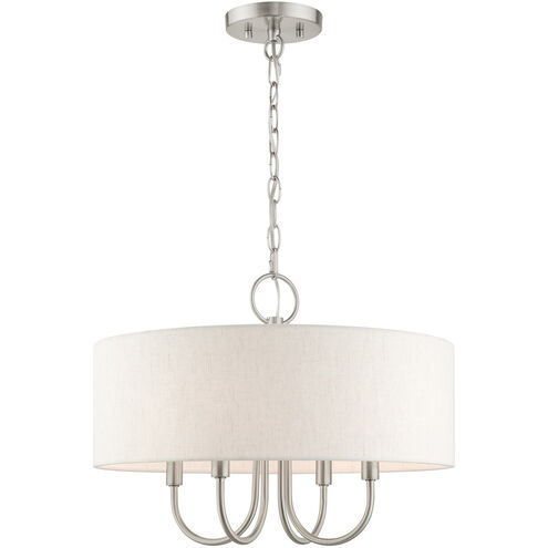 Blossom 4 Light 18 inch Brushed Nickel Pendant Chandelier Ceiling Light