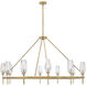 Ana 12 Light 58 inch Heritage Brass Chandelier Ceiling Light