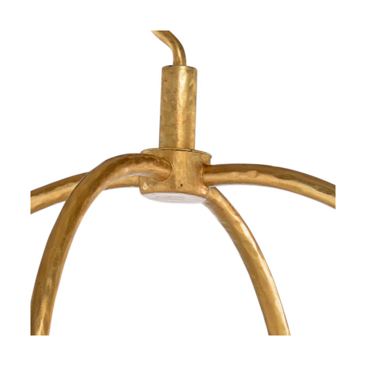 Claire 4 Light 26 inch Hammered Gold Leaf Lantern