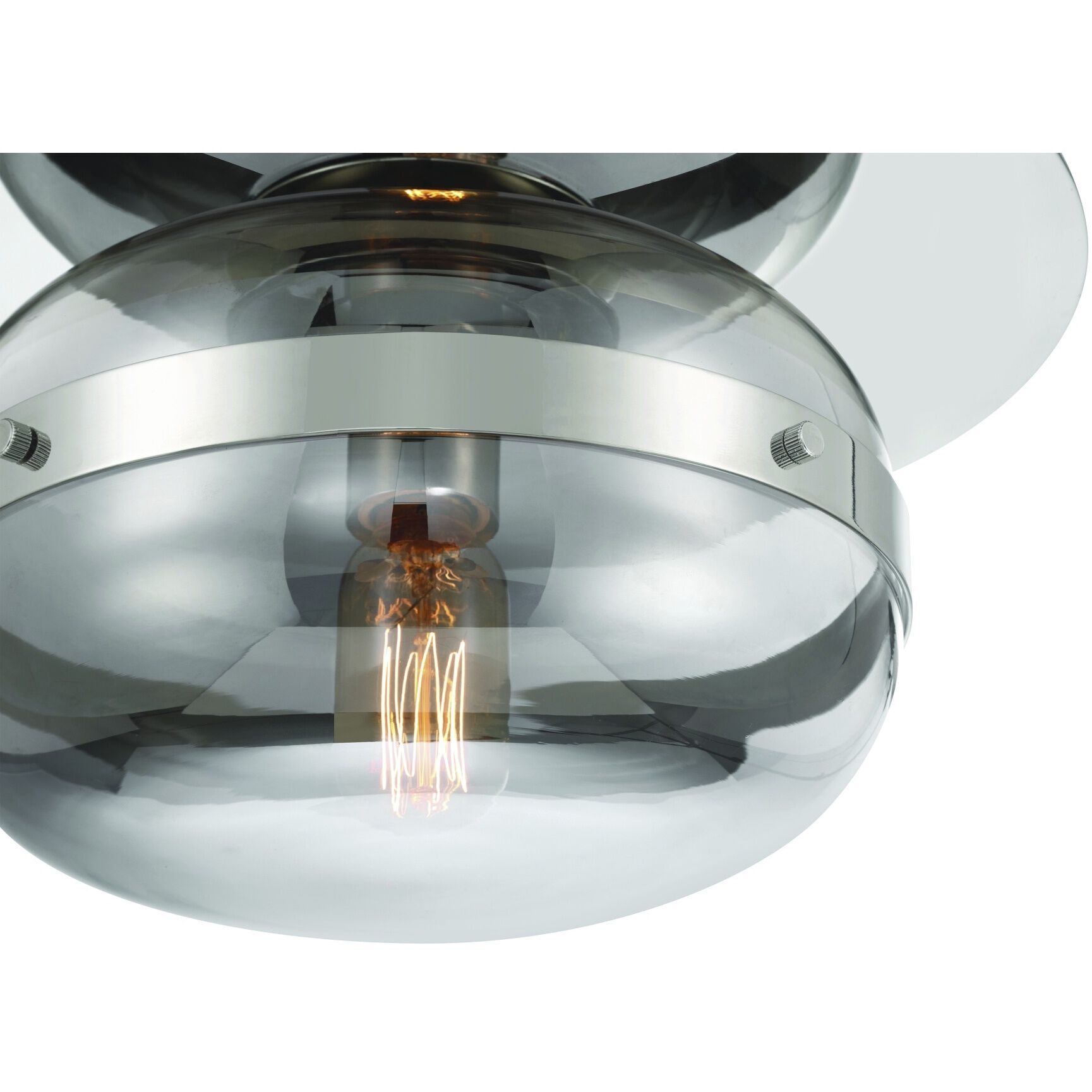 Nottingham 1 Light 10 inch Polished Nickel Flush Mount Ceiling Light