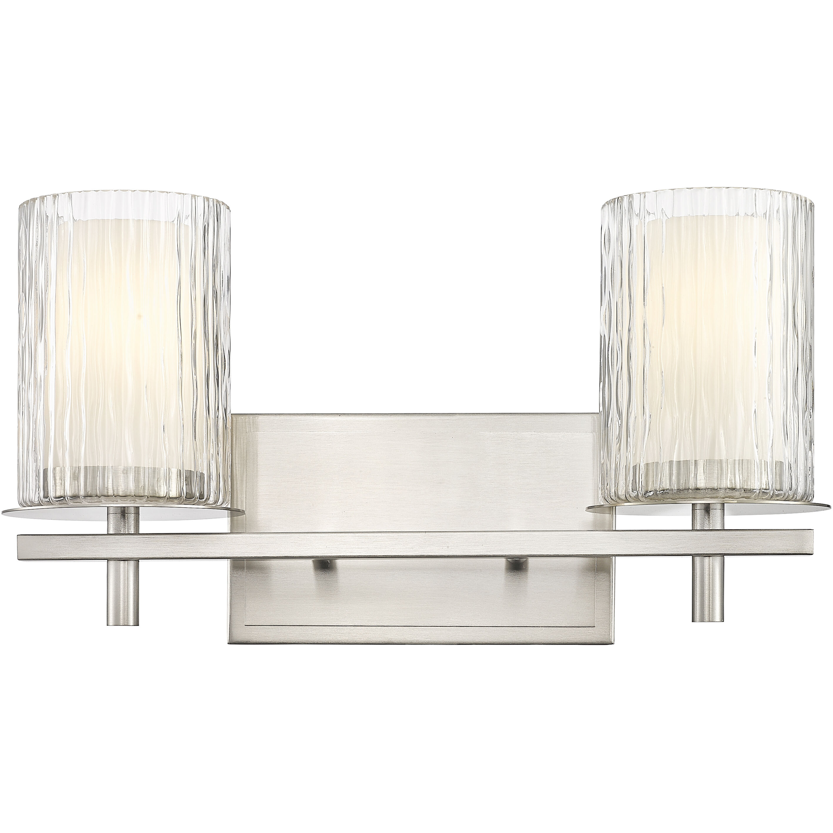 Grayson 2 Light 16 inch Brushed Nickel Vanity Wall Light