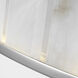 Chapman & Myers Iterna LED 40 inch Polished Nickel Ring Chandelier Ceiling Light in Alabaster