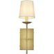 Eclipse 1 Light 4.5 inch Satin Gold Bath Sconce Wall Light