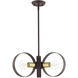 Modesto 3 Light 19 inch Bronze Chandelier Ceiling Light