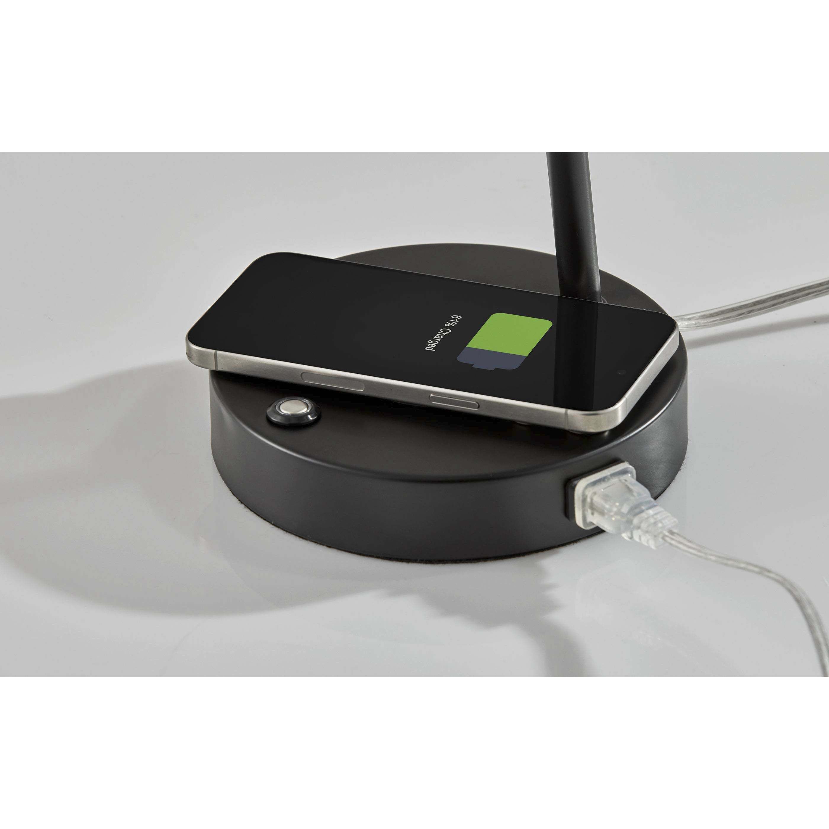 Dax 16 inch 9.00 watt Black Wireless Charging Desk Lamp Portable Light