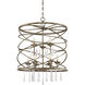 Trumbull 9 Light 26 inch Brittannia Gold Pendant Ceiling Light