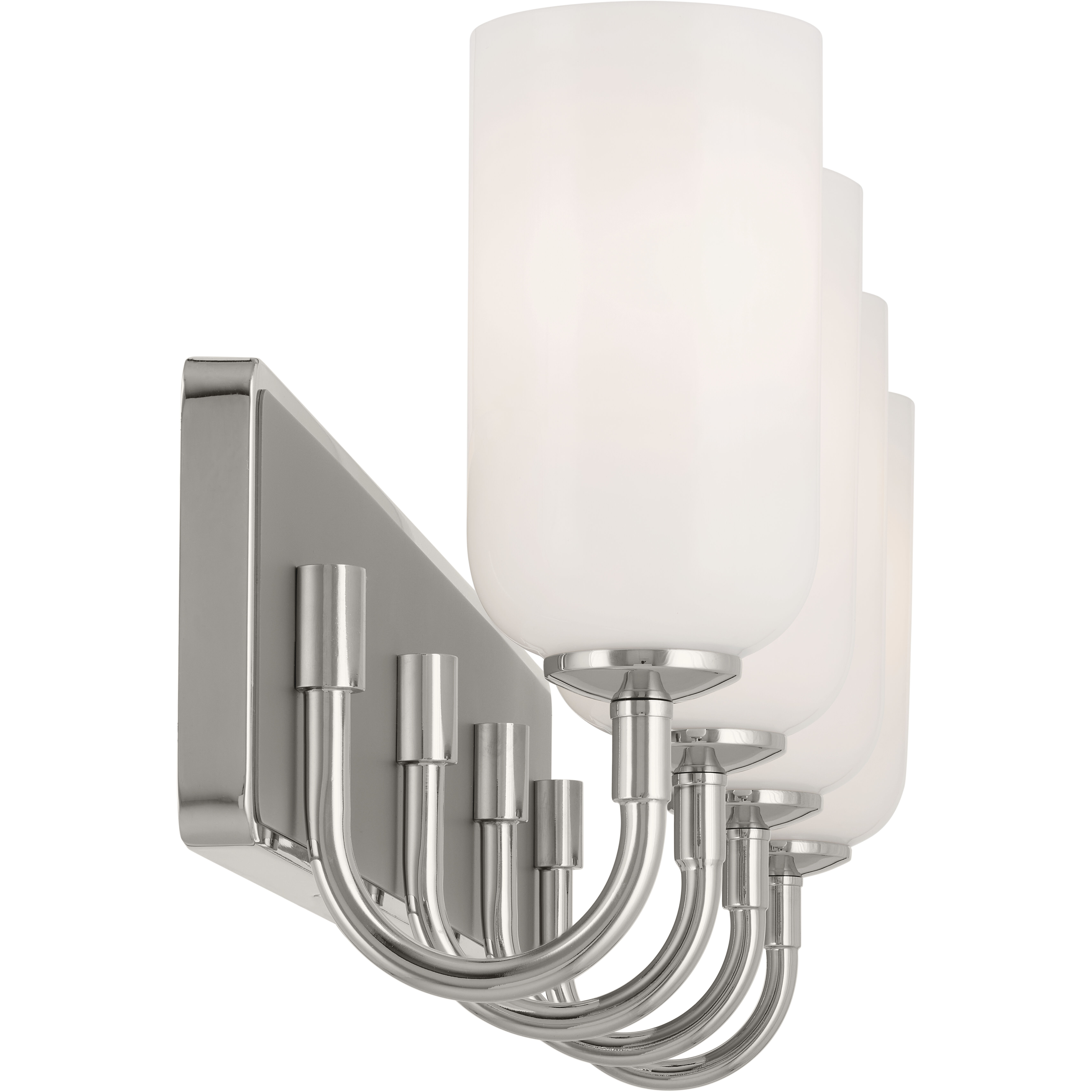 Solia LED 32 inch Polished Nickel with Satin Nickel Bathroom Vanity Light Wall Light