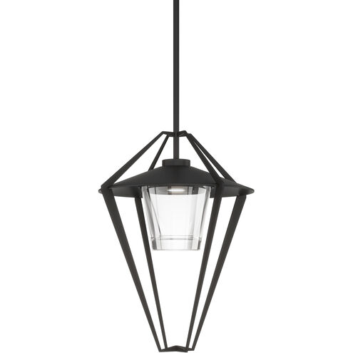 Stellar 1 Light 18.2 inch Coastal Black Outdoor Pendant/Semi-Flush, Large
