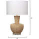 Portobello 29 inch Natural Table Lamp Portable Light