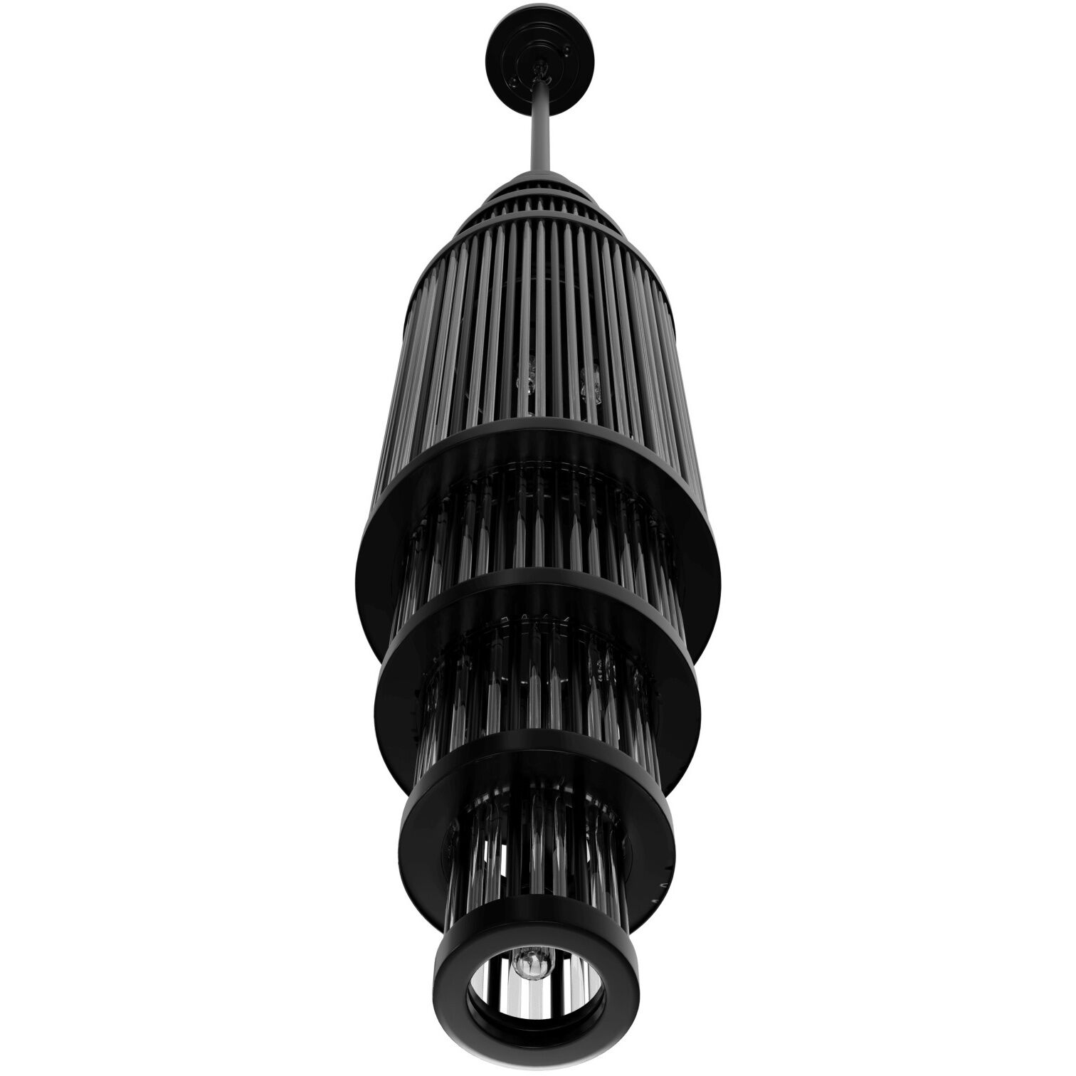Waldorf LED 8 inch Polished Gunmetal Pendant Ceiling Light