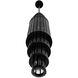 Waldorf LED 8 inch Polished Gunmetal Pendant Ceiling Light