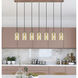 Ballston Cobbleskill 7 Light 48.5 inch Antique Copper Linear Pendant Ceiling Light