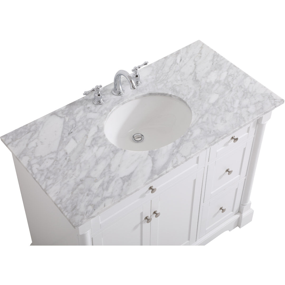 Clarence 42 X 22 X 35 inch White Vanity Sink Set