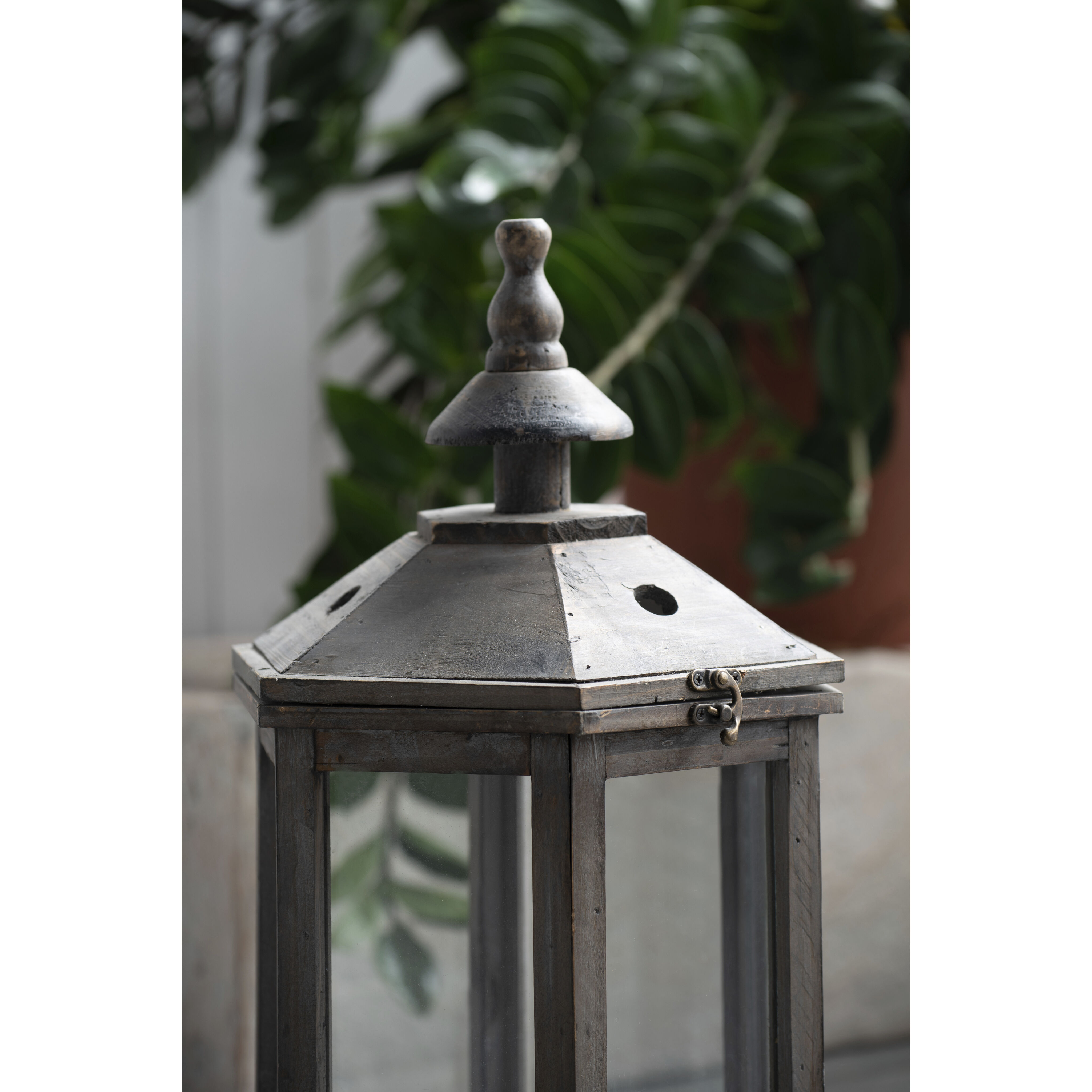 Graca 11.5 inch Natural Outdoor Lantern, Set of 2