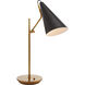 AERIN Clemente 20.75 inch 60.00 watt Brass with Black Table Lamp Portable Light