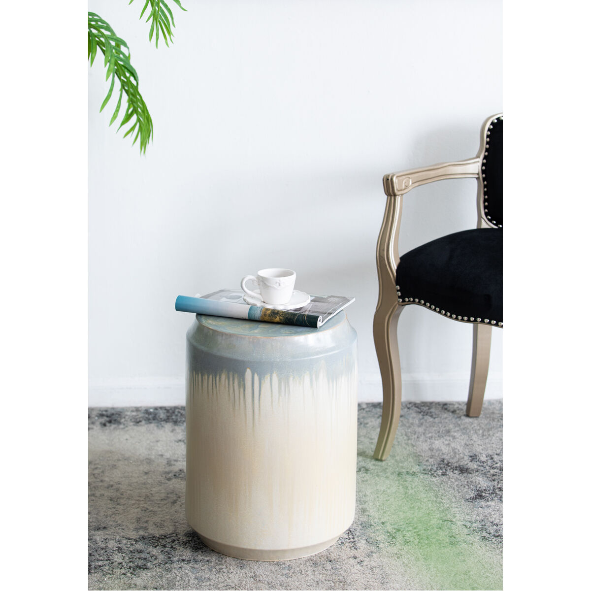 Cream ceramic 2024 garden stool