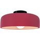 Radiance Collection - Spire 1 Light 10 inch Cerise Semi-Flush Ceiling Light, Form+Finish+Function