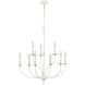 Hartford 9 Light 29 inch Farmhouse White Chandelier Ceiling Light