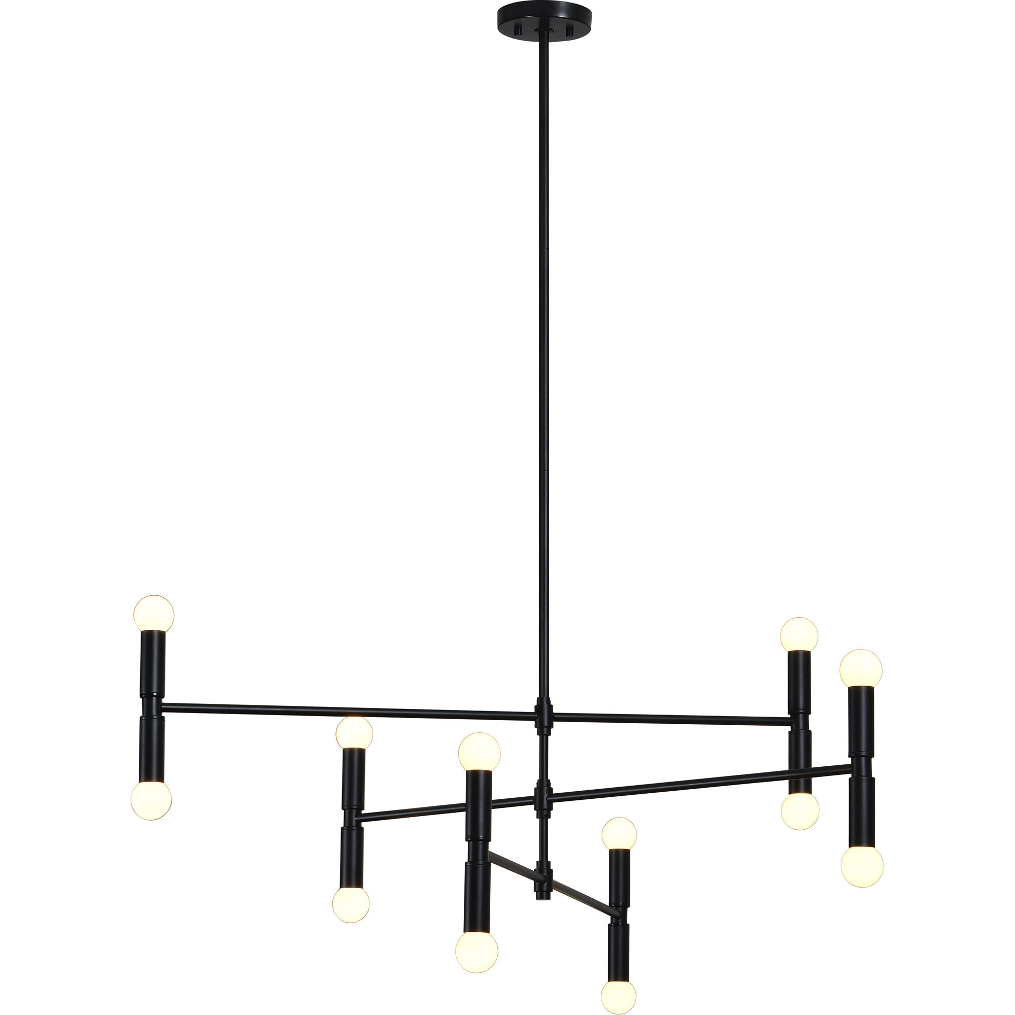 Zander 12 Light 16.25 inch Matte Black Pendant Ceiling Light