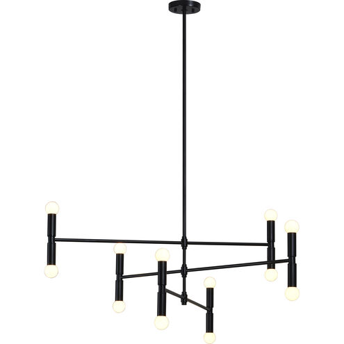 Zander 12 Light 16.25 inch Matte Black Pendant Ceiling Light
