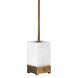 Geneva 37.25 inch Antique Brass Table Lamp Portable Light