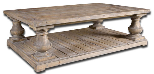 Stratford 60 X 19 inch Distressed Patina with Stony Gray Wash Cocktail Table