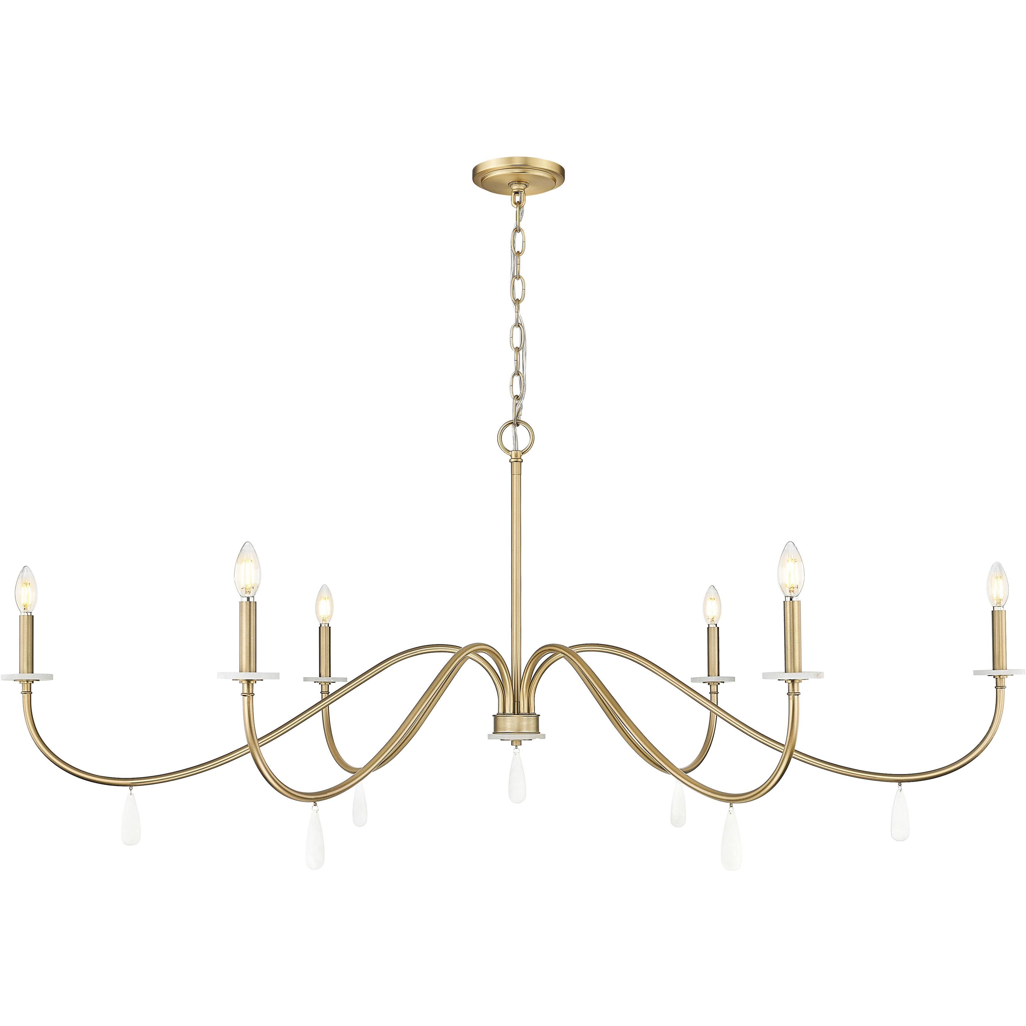 Toussant 6 Light 63.00 inch Chandelier