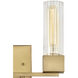 Xander LED 13 inch Heritage Brass Vanity Light Wall Light