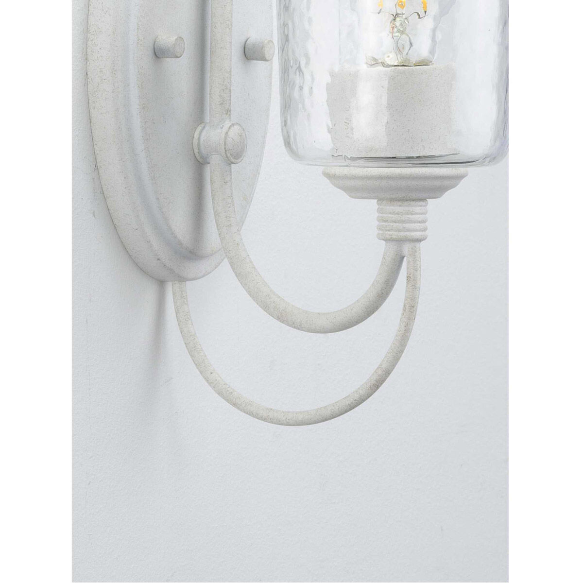 Bowman 1 Light 5 inch Cottage White Bath Vanity Wall Light