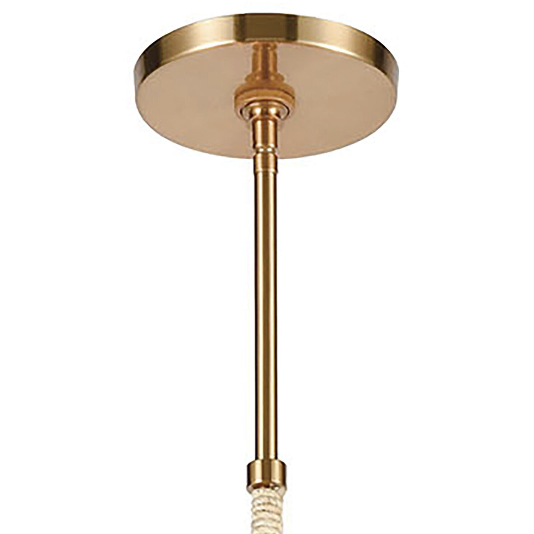 Abaca 8 Light 33 inch Satin Brass Chandelier Ceiling Light