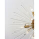 Polaris 12 Light 23 inch Satin Brass Multi-Light Pendant Ceiling Light