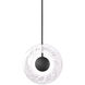 Cymbal 1 Light 14 inch Black Mini Pendant Ceiling Light