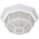 Brentwood 1 Light 11 inch White Outdoor Flushmount