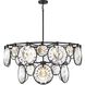 Nala LED 40 inch Black Chandelier Ceiling Light