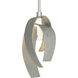 Corona 1 Light 7 inch Sterling Mini Pendant Ceiling Light, Large