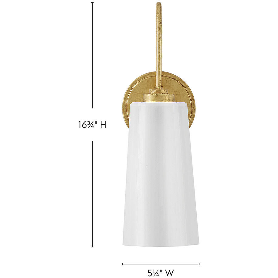 Honey 1 Light 7 inch Distressed Brass Bath Light Wall Light