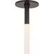 Kelly Wearstler Rousseau LED 1 inch Bronze Monopoint Flush Mount Ceiling Light