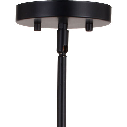 Glencoe LED 28 inch Matte Black Chandelier Ceiling Light