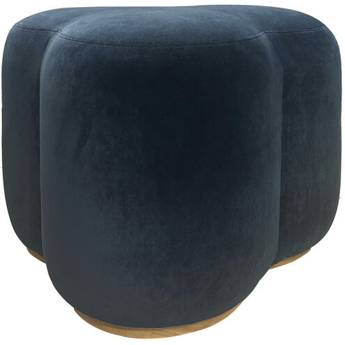 Andrea 19 inch Blue Ottoman