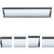 Elana 26 LED 27 inch Chrome Vanity Lighting Wall Light