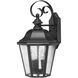 Estate Series Edgewater LED 18 inch Black Outdoor Wall Mount Lantern