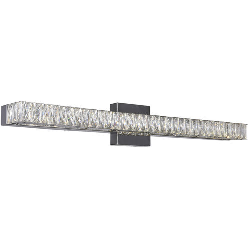 Milan LED 32 inch Chrome Vanity Light Wall Light