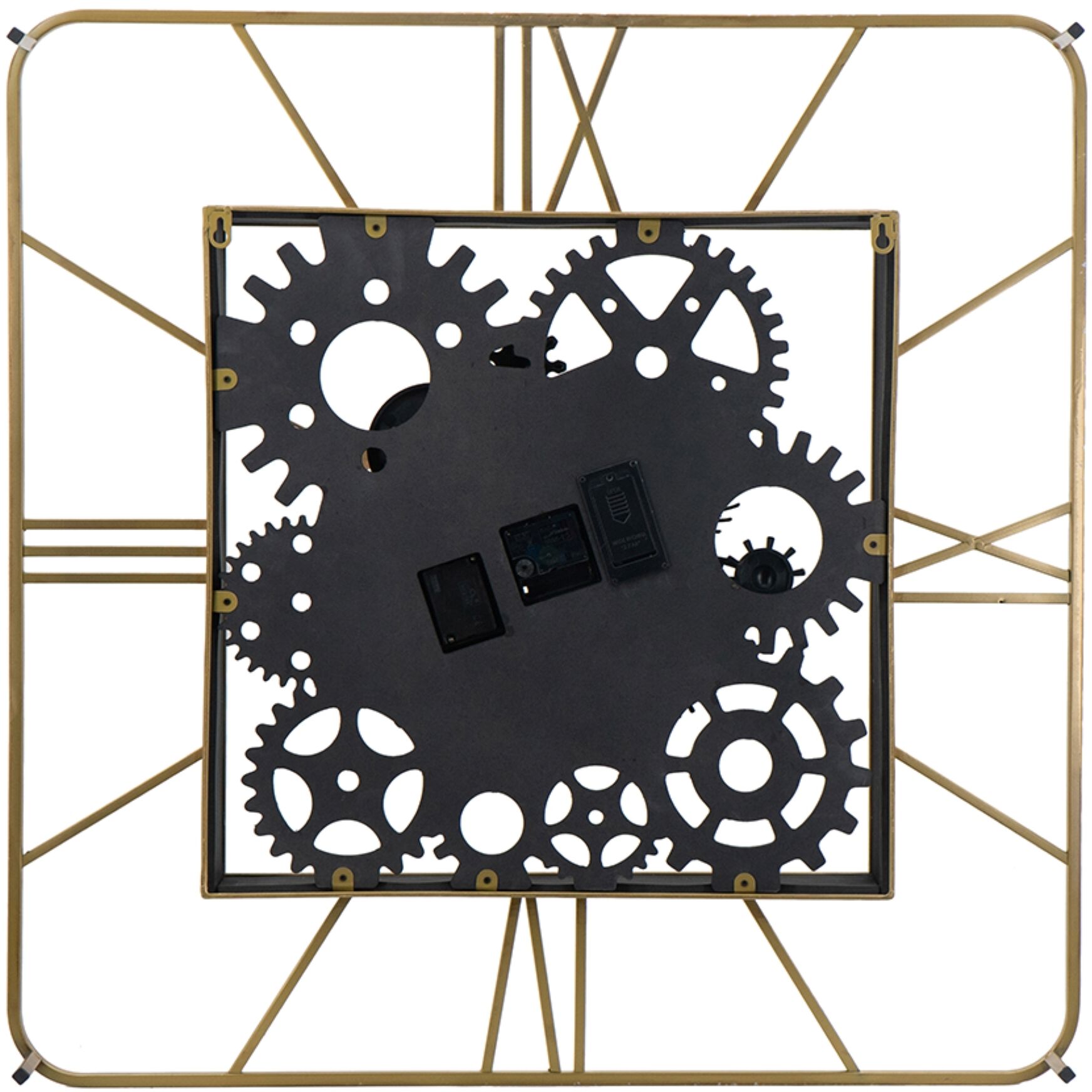 Roman Gear 35.4 X 31.5 inch Wall Clock