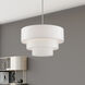 Manorwood 5 Light 28 inch Brushed Nickel Pendant Chandelier Ceiling Light