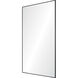 Keene 83 X 48 inch Matte Black and Clear Mirror