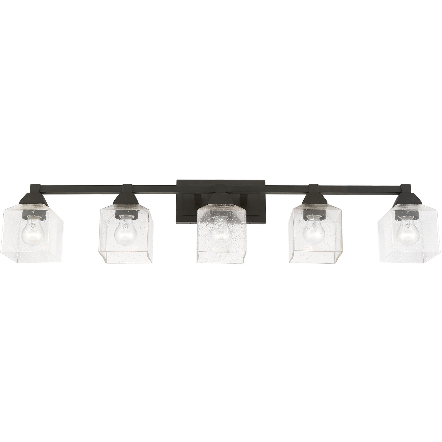 Aragon 5 Light 42 inch Black Vanity Sconce Wall Light