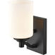 Durham Indoor Wall Sconce Wall Light in Matte Black