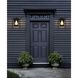 Cayman 1 Light 12 inch Black Outdoor Wall Sconce