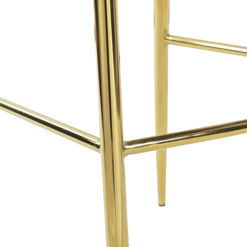 Woven Black and Polished Gold Chair